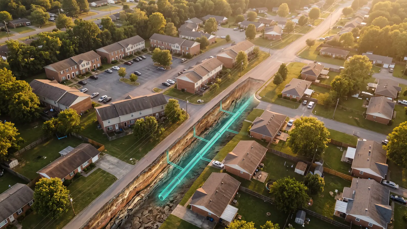 Trenchless pipe repair in Antioch, Tennessee