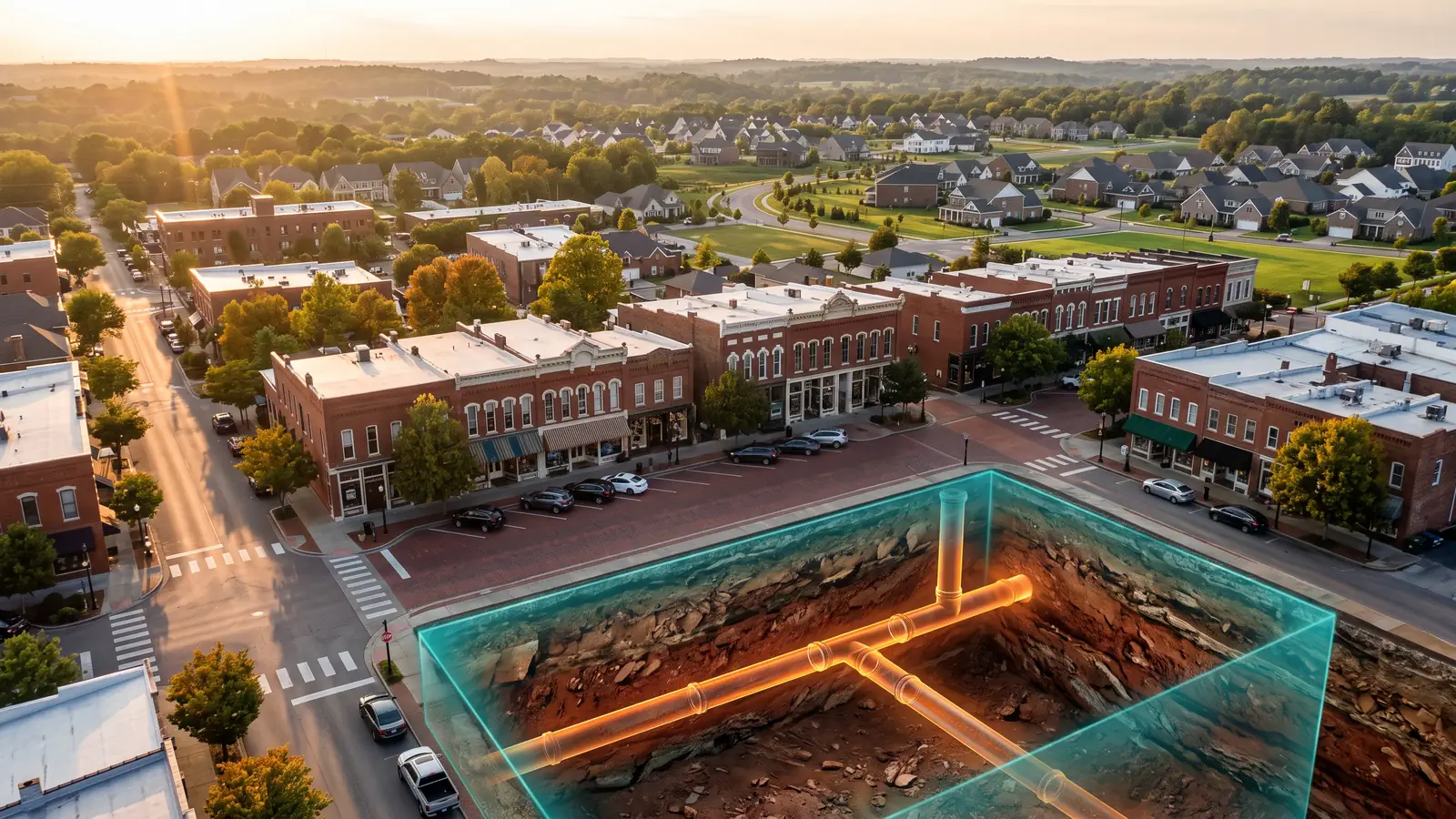 Trenchless pipe repair in Franklin, Tennessee