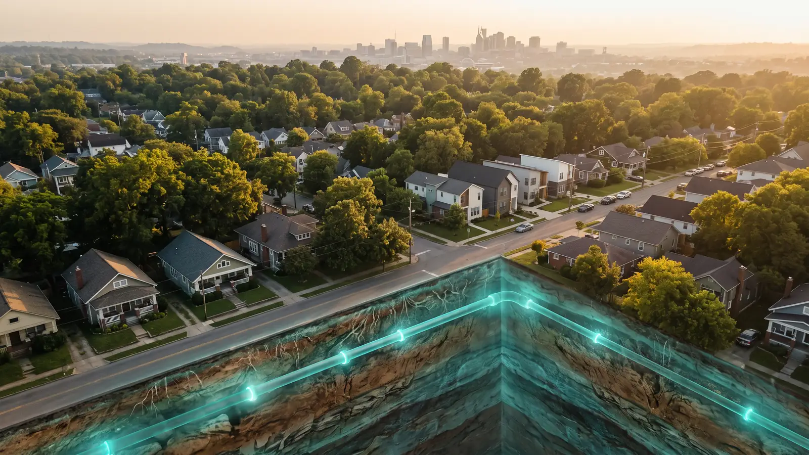 Trenchless pipe repair in Nashville, Tennessee