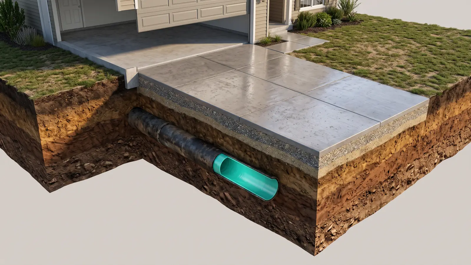 CIPP Lining Under Driveways and Slabs in Nashville