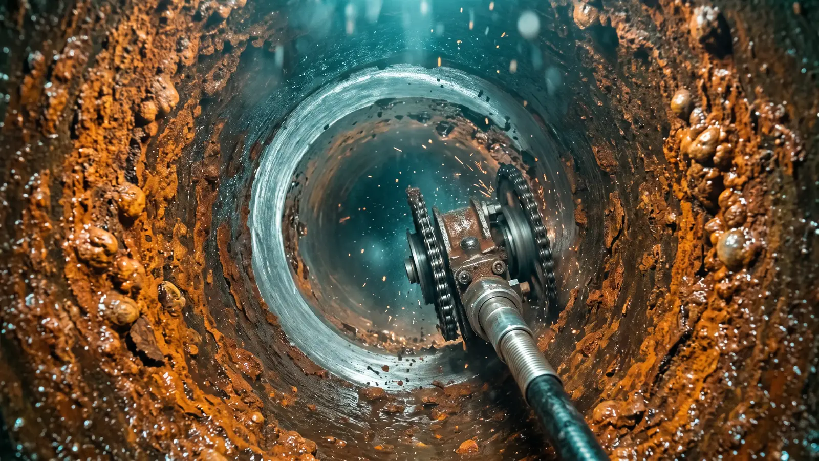 Descaling and Cast Iron Pipe Preparation in Nashville