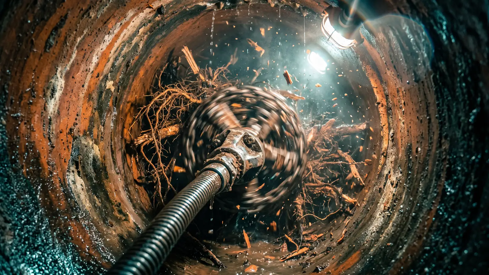 Root Cutting and Removal Before Lining in Nashville