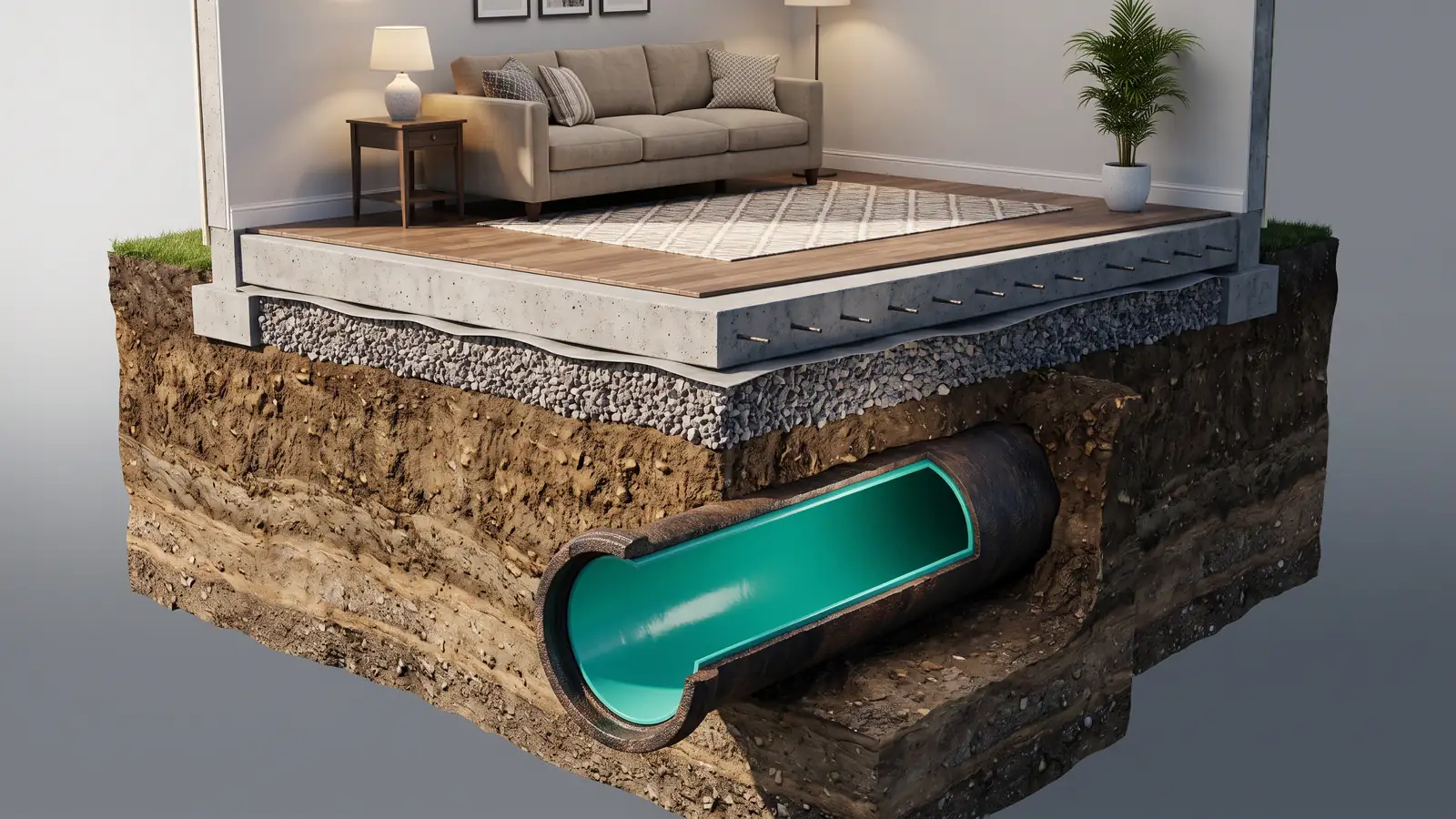 Sewer Line Under Slab Repair in Nashville